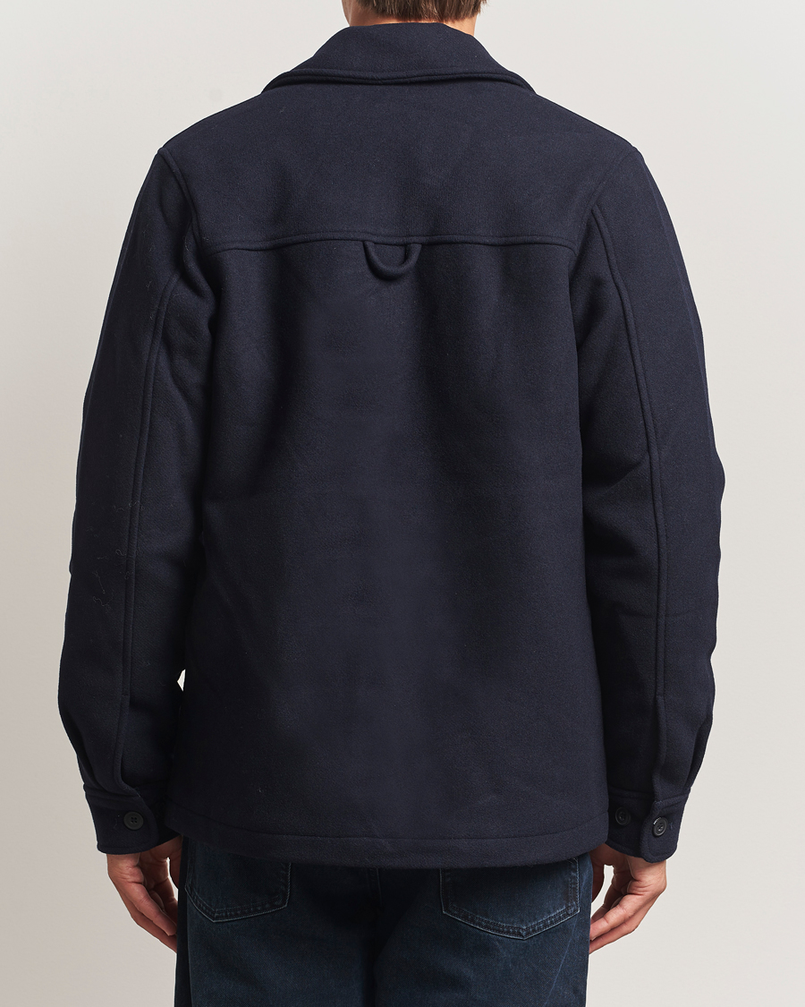 Herre | Jakker | Samsøe Samsøe | Pally Padded Shirt Jacket Salute Navy