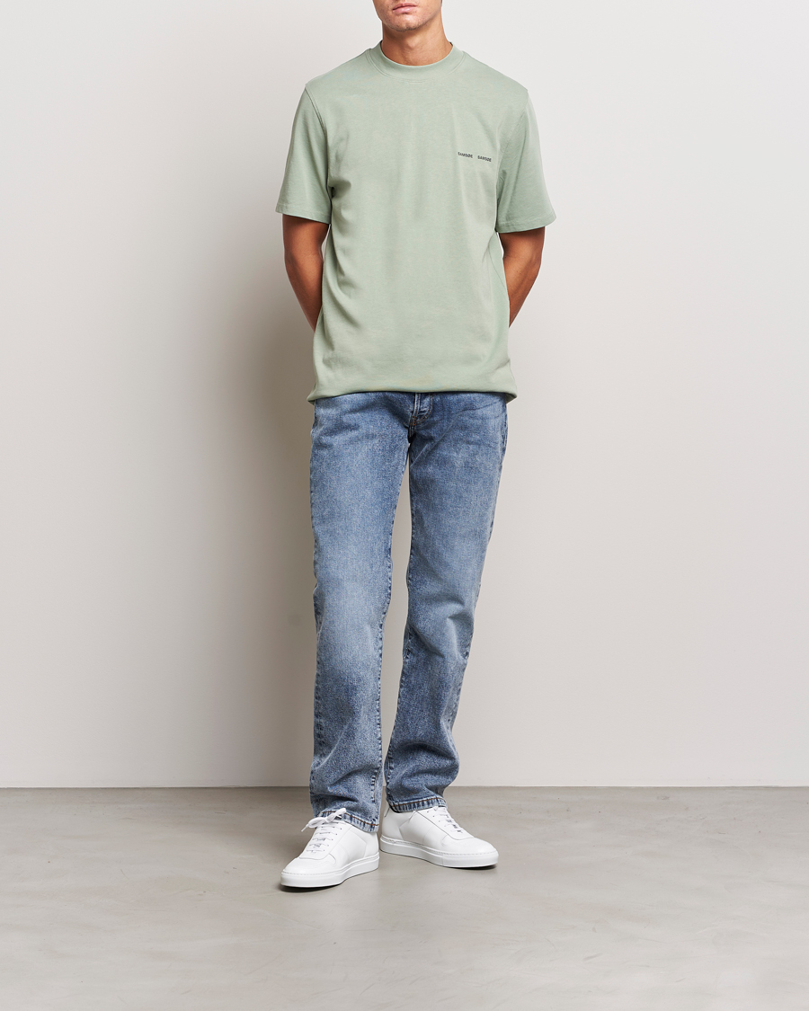 Herre | T-Shirts | Samsøe Samsøe | Samsøe & Samsøe Norsbro Crew Neck T-Shirt Iceberg Green