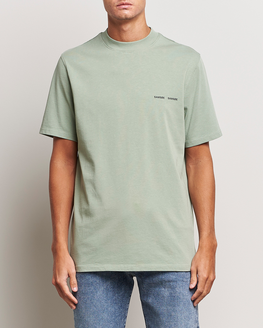 Herre | T-Shirts | Samsøe Samsøe | Samsøe & Samsøe Norsbro Crew Neck T-Shirt Iceberg Green