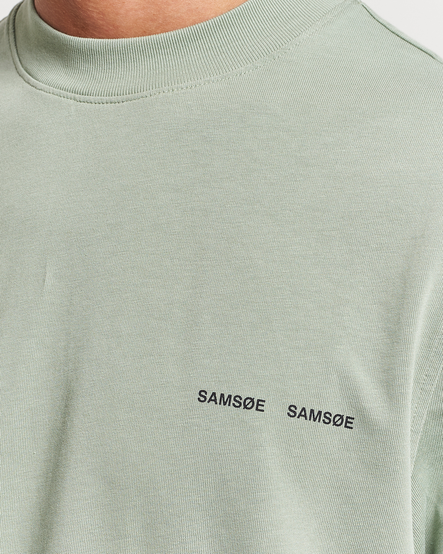 Herre | T-Shirts | Samsøe Samsøe | Samsøe & Samsøe Norsbro Crew Neck T-Shirt Iceberg Green