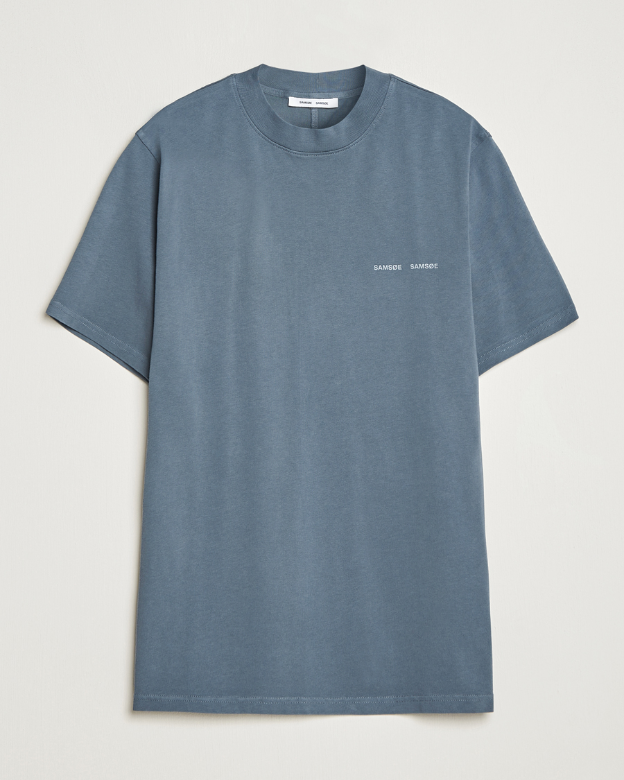Herre | T-Shirts | Samsøe Samsøe | Samsøe & Samsøe Norsbro Crew Neck T-Shirt Stormy Weather