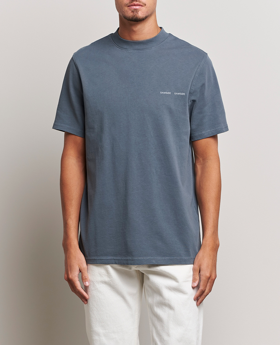 Herre | T-Shirts | Samsøe Samsøe | Samsøe & Samsøe Norsbro Crew Neck T-Shirt Stormy Weather