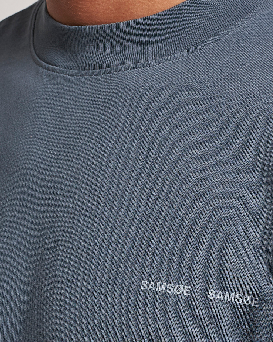 Herre | T-Shirts | Samsøe Samsøe | Samsøe & Samsøe Norsbro Crew Neck T-Shirt Stormy Weather