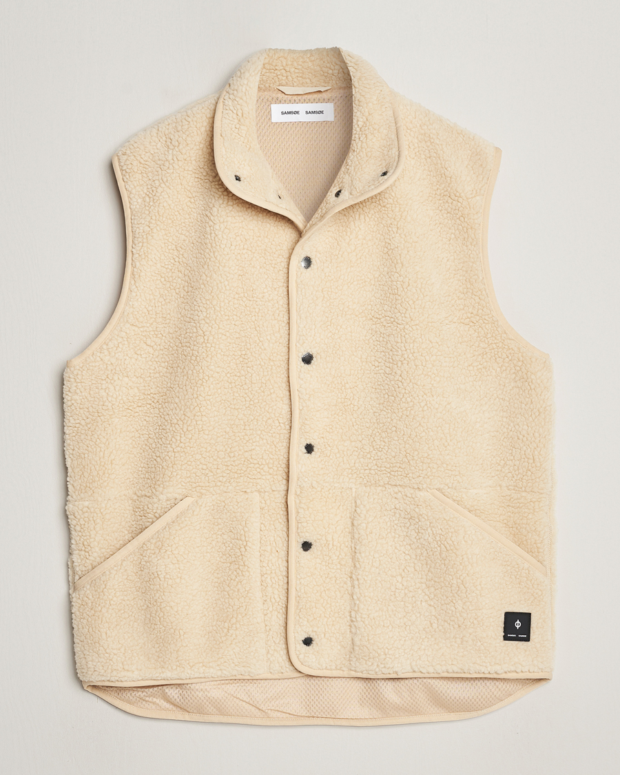 Herre | Veste | Samsøe Samsøe | Carlo Fleece Vest Brown Rice