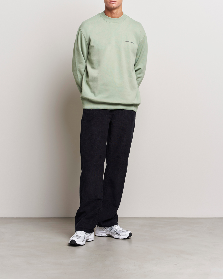 Herre | Trøjer | Samsøe Samsøe | Samsøe & Samsøe Norsbro Crew Neck Sweatshirt Iceberg Green