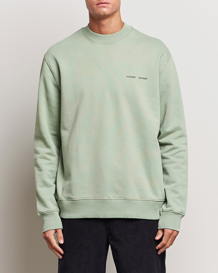 Herre | Trøjer | Samsøe Samsøe | Samsøe & Samsøe Norsbro Crew Neck Sweatshirt Iceberg Green