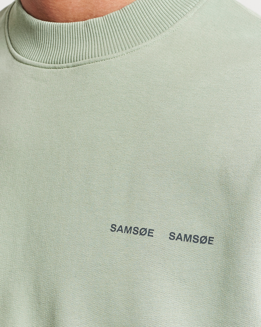 Herre | Trøjer | Samsøe Samsøe | Samsøe & Samsøe Norsbro Crew Neck Sweatshirt Iceberg Green