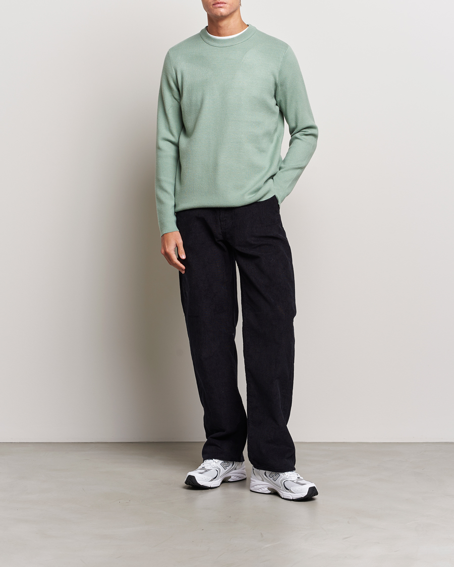 Herre | Trøjer | Samsøe Samsøe | Samsøe & Samsøe Guna Crew Neck Iceberg Green
