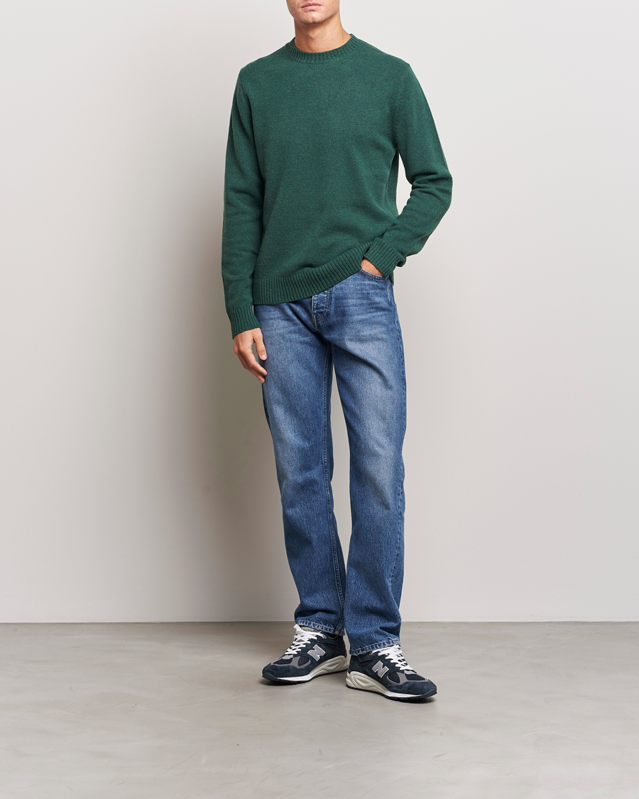 Herre | Trøjer | Samsøe Samsøe | Samsøe & Samsøe Syllie Wool Crew Neck Garden Topiary