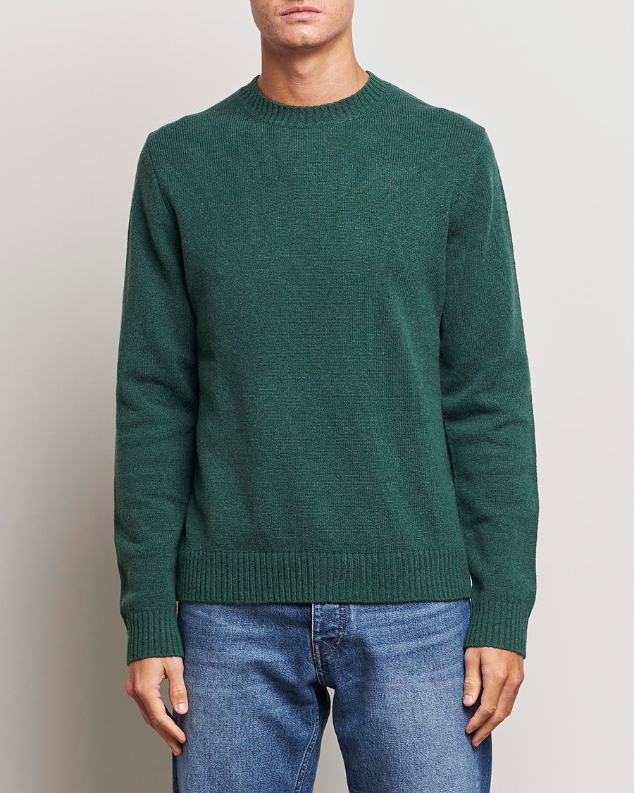 Herre | Trøjer | Samsøe Samsøe | Samsøe & Samsøe Syllie Wool Crew Neck Garden Topiary