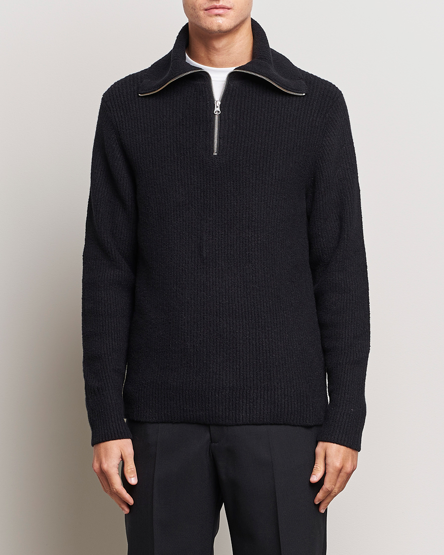 Herre |  | Samsøe & Samsøe | Alts Heavy Knitted Half Zip Black