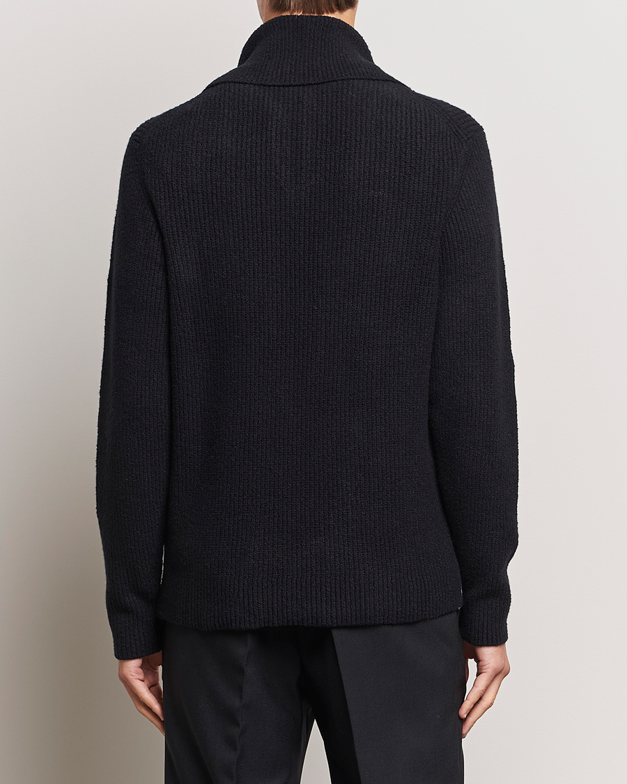 Herre | Trøjer | Samsøe Samsøe | Samsøe & Samsøe Alts Heavy Knitted Half Zip Black