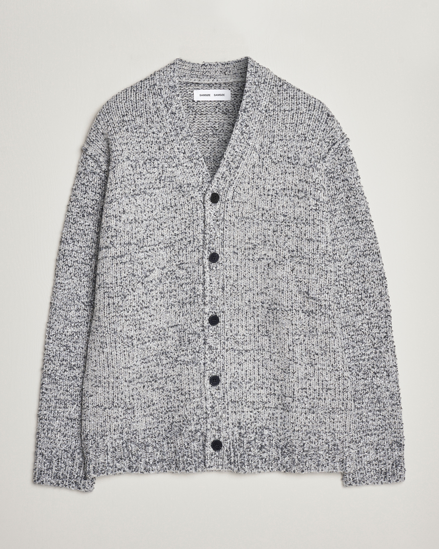 Herre | Trøjer | Samsøe Samsøe | Samsøe & Samsøe Max Knitted Cardigan Grey Melange