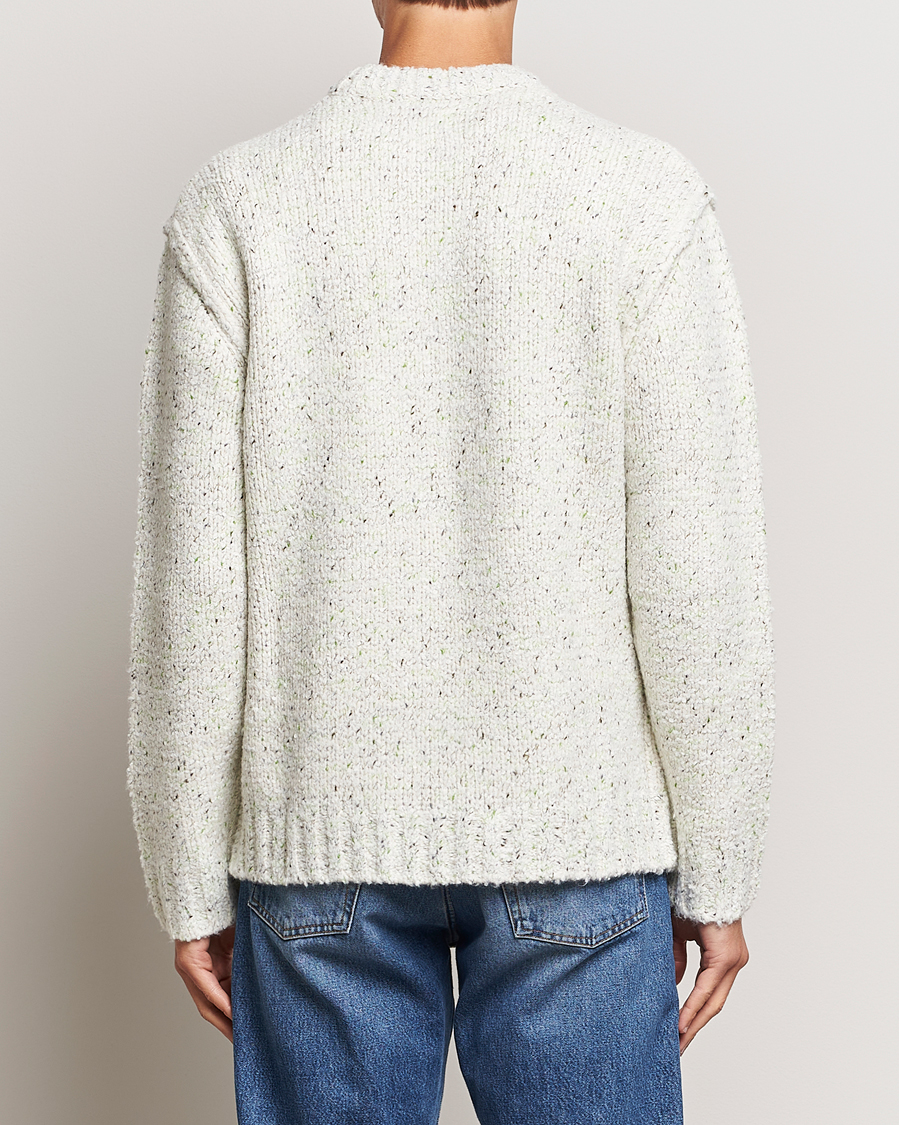 Herre | Trøjer | Samsøe Samsøe | Samsøe & Samsøe Max Heavy Knitted Crew Neck White Neps