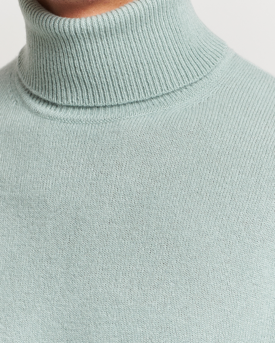 Herre | Trøjer | Samsøe Samsøe | Samsøe & Samsøe Viktor Wool Knitted Rollneck Iceberg Green