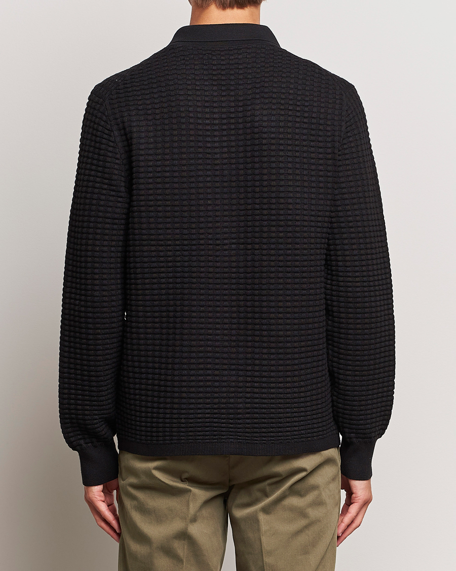 Herre | Trøjer | Samsøe Samsøe | Samsøe & Samsøe Jules Waffle Knitted Cardigan Black