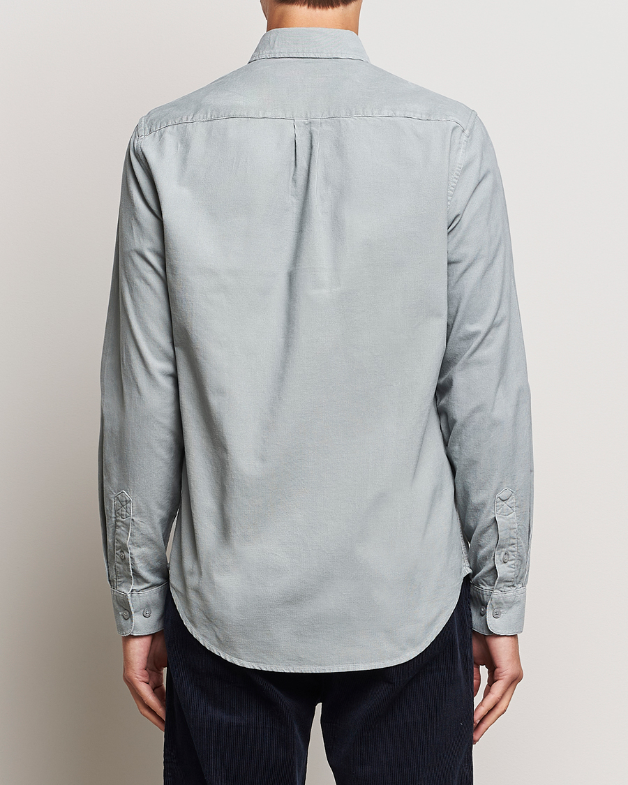 Herre | Skjorter | Samsøe Samsøe | Samsøe & Samsøe Liam Baby Cord Shirt High Rise Grey