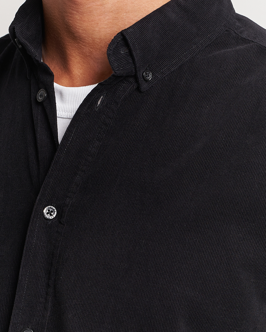 Herre | Skjorter | Samsøe Samsøe | Samsøe & Samsøe Liam Baby Cord Shirt Black