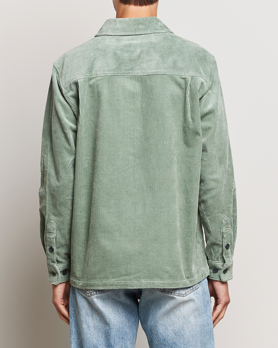 Herre | Skjorter | Samsøe Samsøe | Samsøe & Samsøe Damon Corduroy Overshirt Iceberg Green
