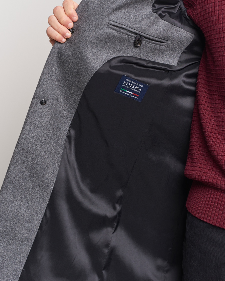 Herre | Jakker | J.Lindeberg | Holger Melton Coat Mid Grey Mel