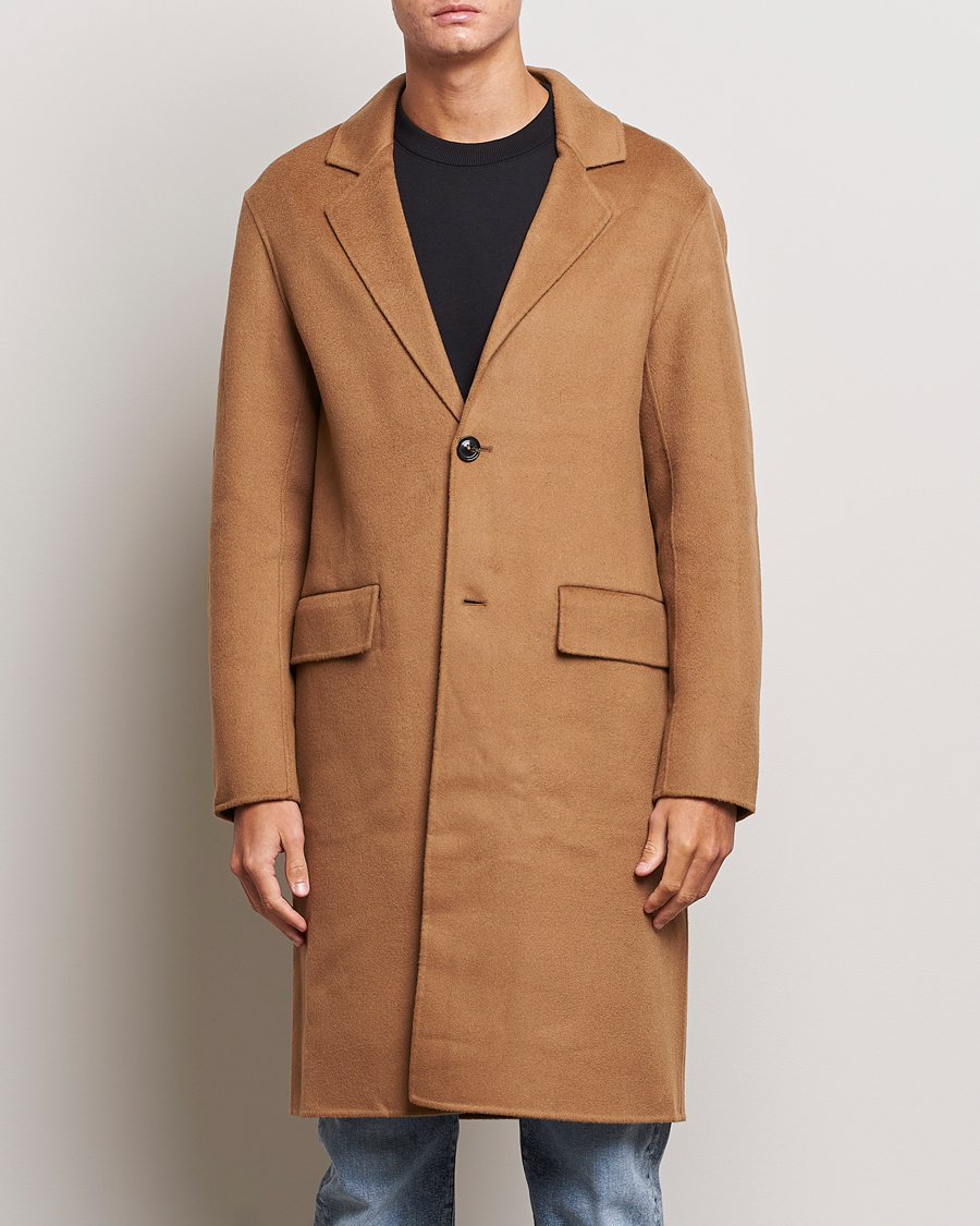 Herre | Udsalg tøj | J.Lindeberg | Diego Unlined Wool/Cashmere Coat Chipmunk