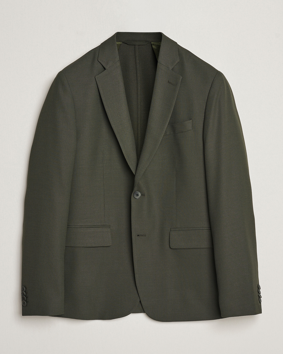 Herre | Blazere & jakker | J.Lindeberg | Hopper Active Hopsack Blazer Forest Green