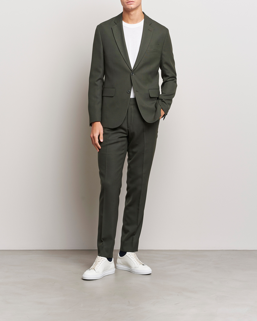 Herre | Blazere & jakker | J.Lindeberg | Hopper Active Hopsack Blazer Forest Green