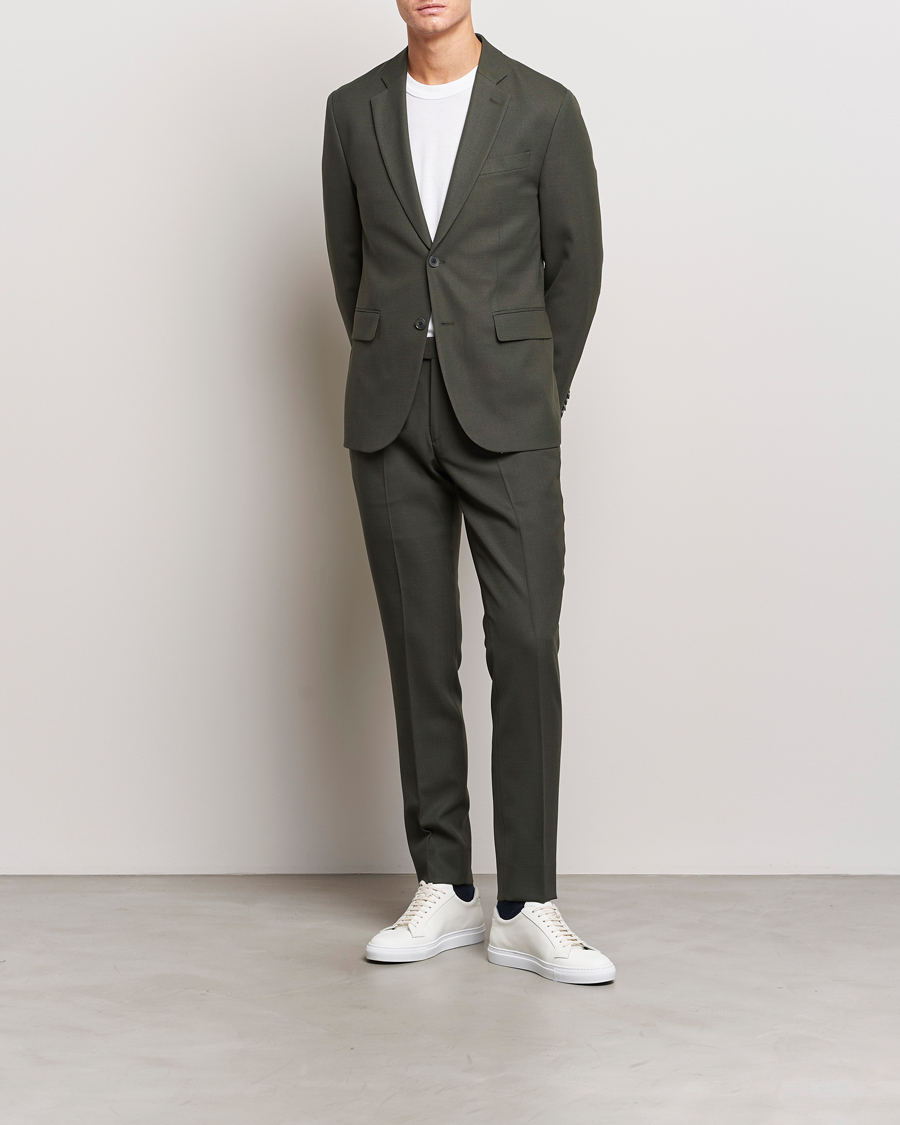 Herre | Bukser | J.Lindeberg | Grant Active Hopsack Pants Forest Green