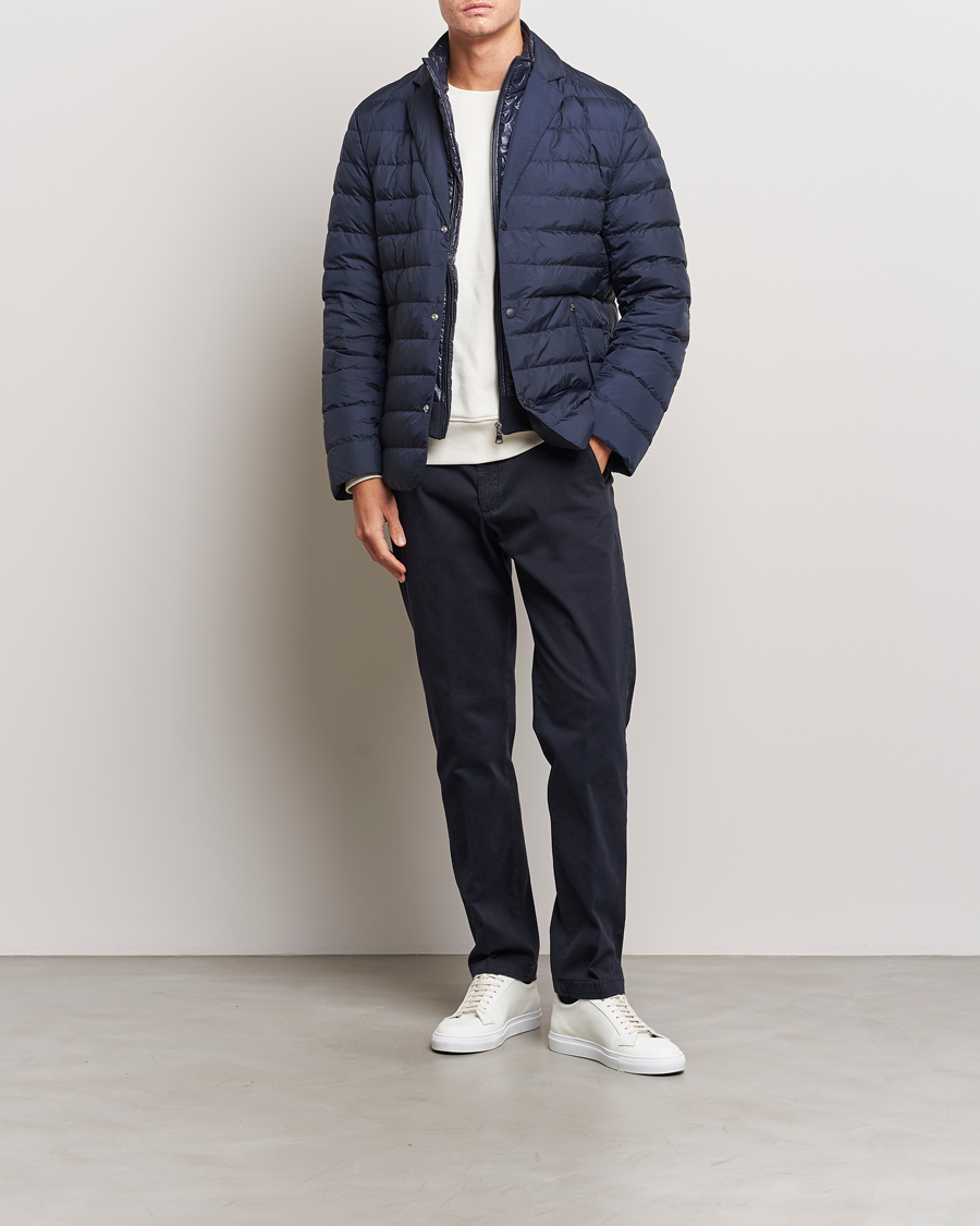 Herre | Jakker | J.Lindeberg | Bacchus Down Blazer Navy