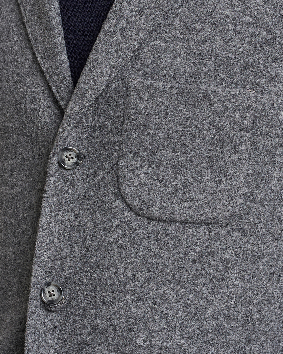 Herre | Blazere & jakker | J.Lindeberg | Carlton Wool Cardigan Blazer Mid Grey Mel