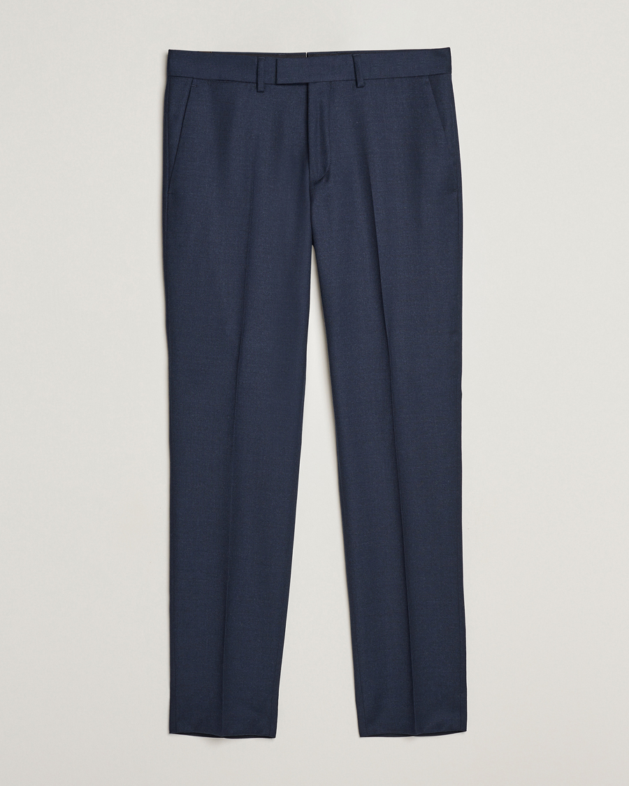 Herre | Bukser | J.Lindeberg | Grant Stretch Flannel Trousers Navy