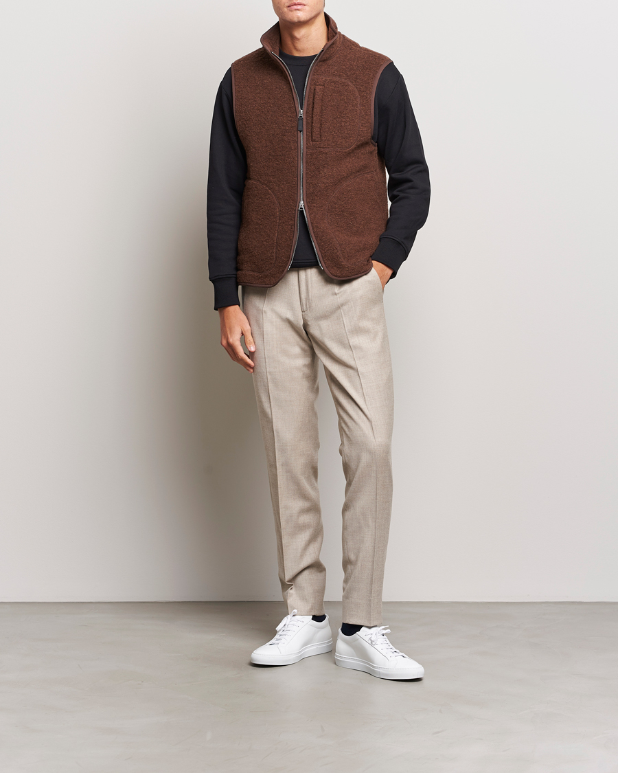 Herre | Bukser | J.Lindeberg | Grant Stretch Flannel Trousers Oyster Grey