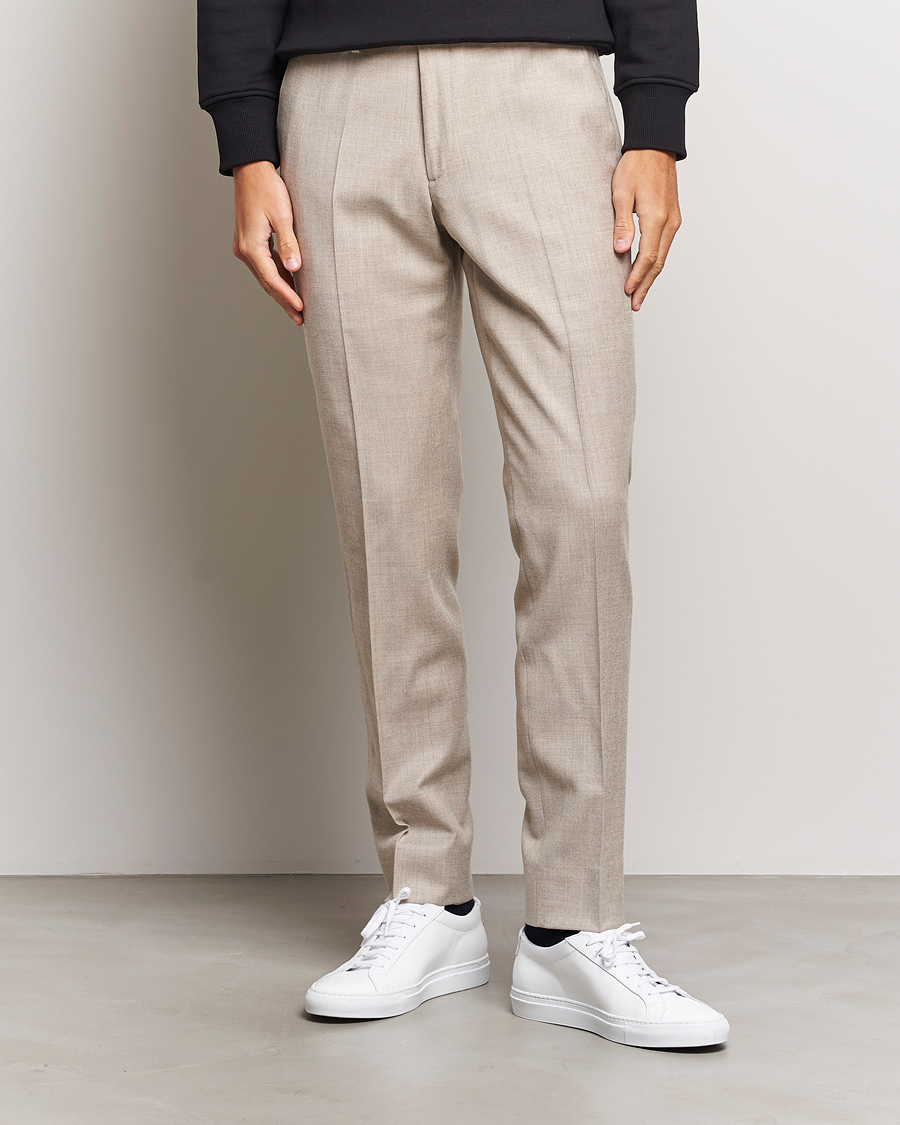 Herre | Udsalg tøj | J.Lindeberg | Grant Stretch Flannel Trousers Oyster Grey