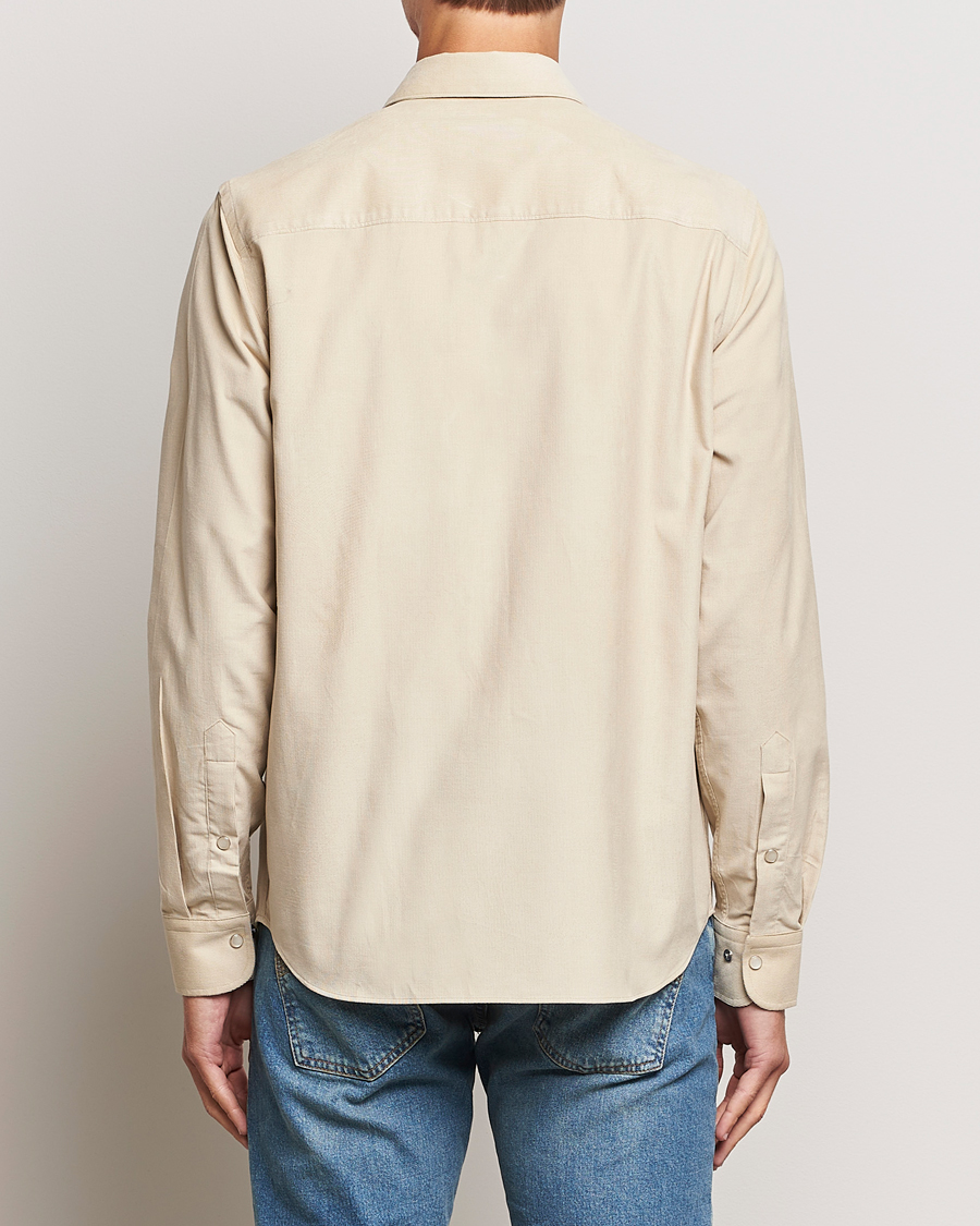 Herre | Skjorter | J.Lindeberg | Carlos Reg Cord Shirt Oyster Grey
