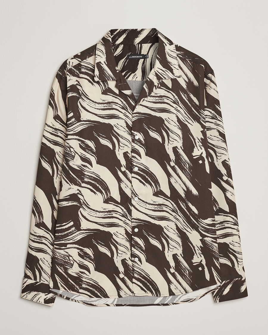 Herre | Skjorter | J.Lindeberg | Playa Printed Tencel Lounge Shirt Delicioso