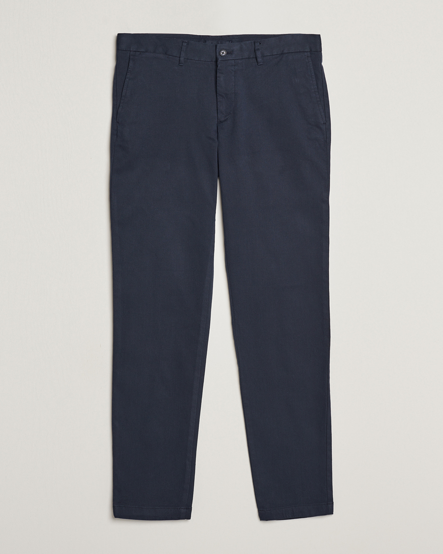 Herre | Bukser | J.Lindeberg | Chaze Flannel Twill Pants Navy