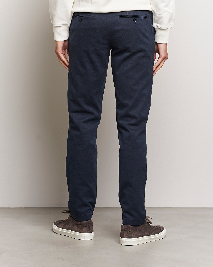 Herre | Bukser | J.Lindeberg | Chaze Flannel Twill Pants Navy