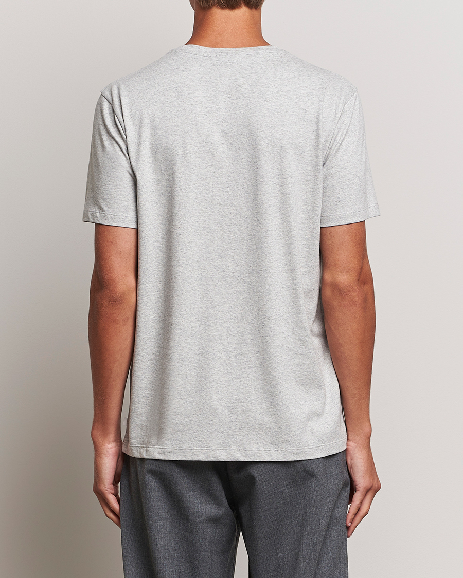 Herre | T-Shirts | J.Lindeberg | Sid Cotton Crew Neck Tee Light Grey Mel