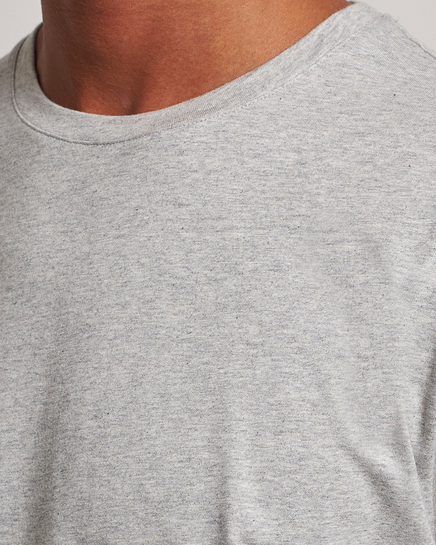 Herre | T-Shirts | J.Lindeberg | Sid Cotton Crew Neck Tee Light Grey Mel