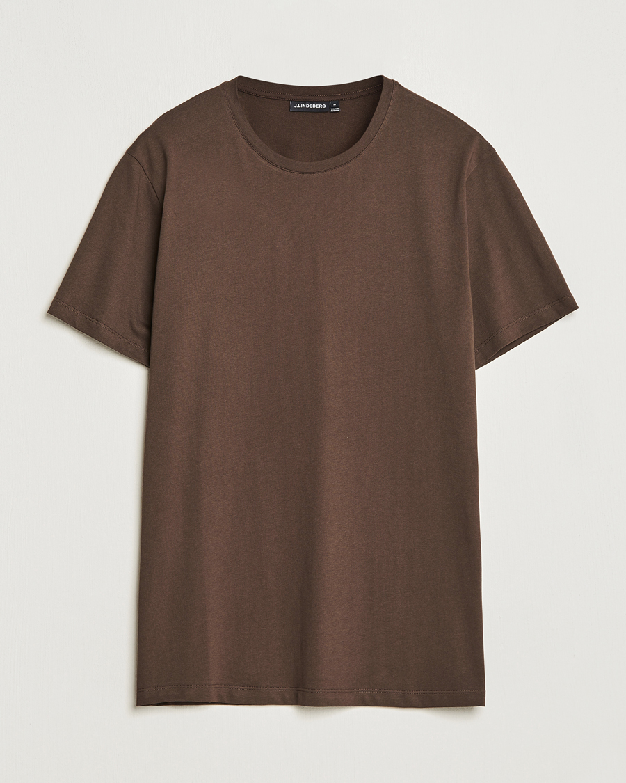 Herre | T-Shirts | J.Lindeberg | Sid Cotton Crew Neck Tee Delicioso