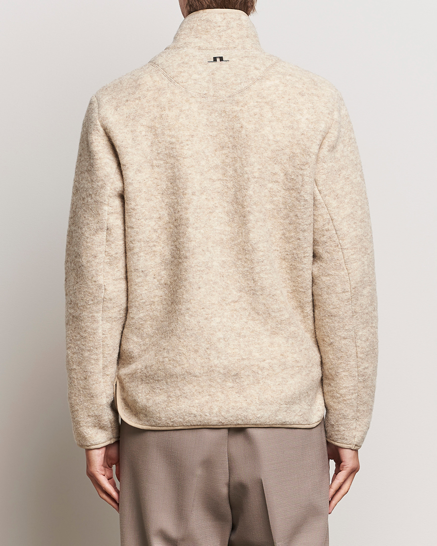 Herre | Trøjer | J.Lindeberg | Dustin Wool Fleece Jacket Oyster Grey