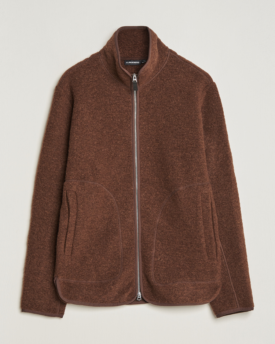 Herre | Trøjer | J.Lindeberg | Dustin Wool Fleece Jacket Delicioso