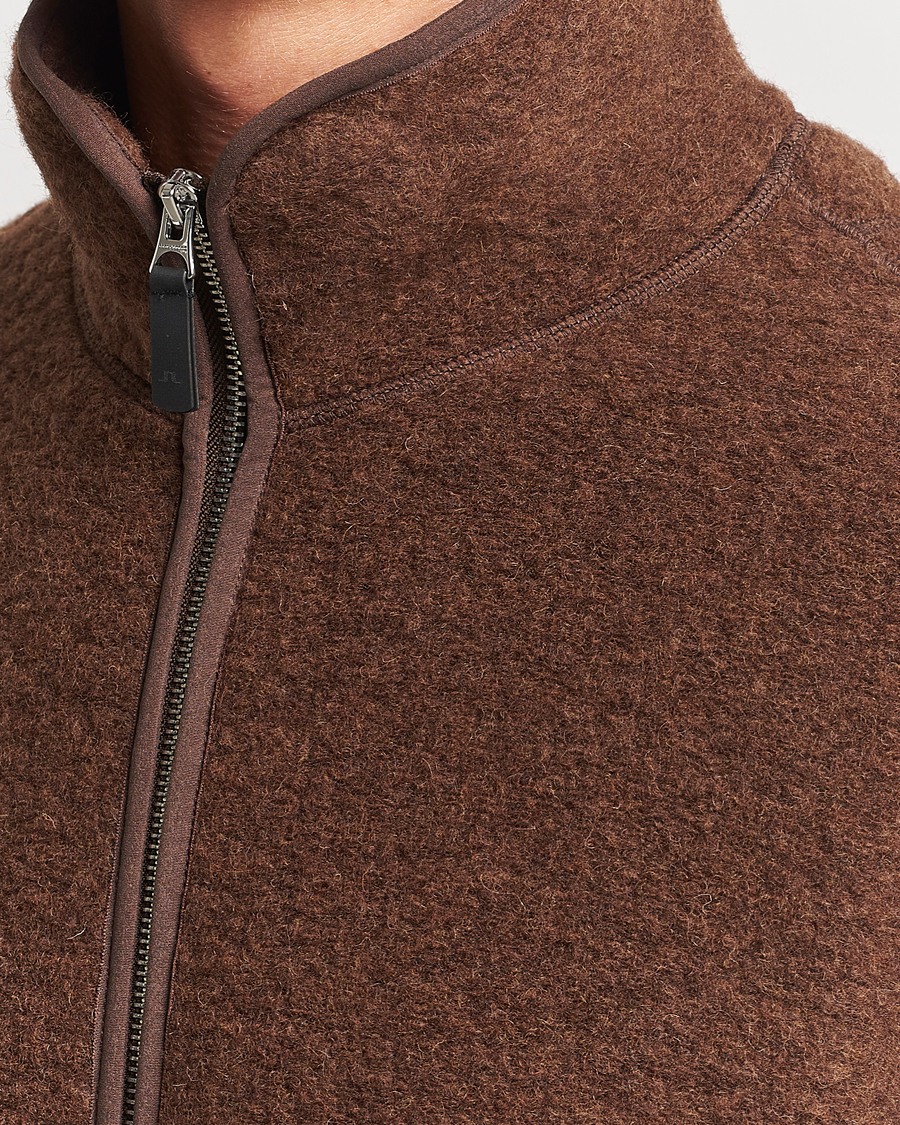 Herre | Trøjer | J.Lindeberg | Dustin Wool Fleece Jacket Delicioso