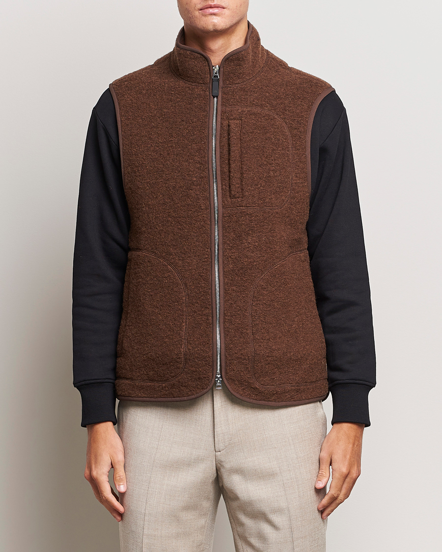 Herre | Trøjer | J.Lindeberg | Duncan Wool Fleece Vest Delicioso