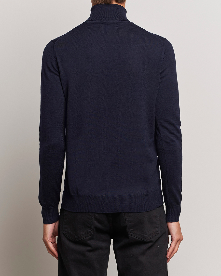 Herre | Trøjer | J.Lindeberg | Lyd True Merino Polo Navy