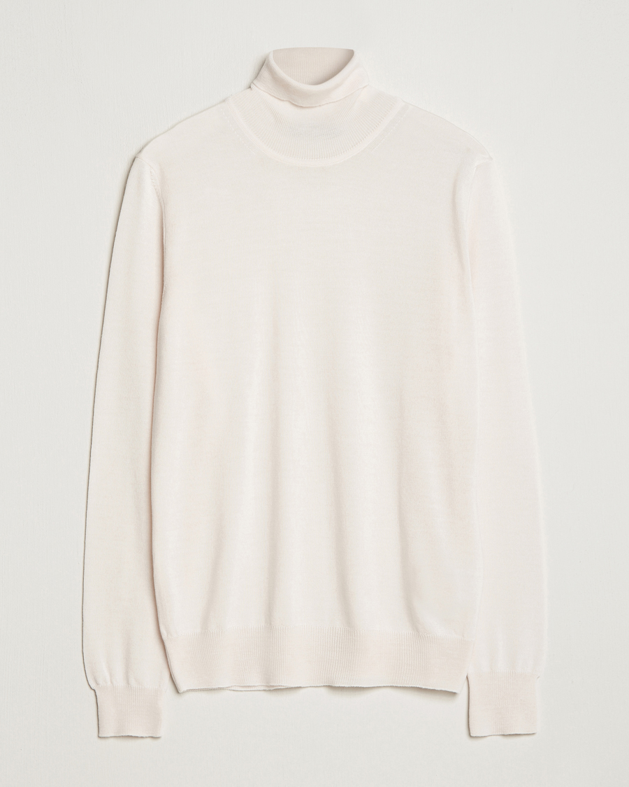 Herre | Trøjer | J.Lindeberg | Lyd True Merino Polo Cloud White