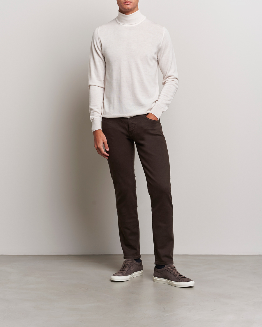 Herre | Trøjer | J.Lindeberg | Lyd True Merino Polo Cloud White