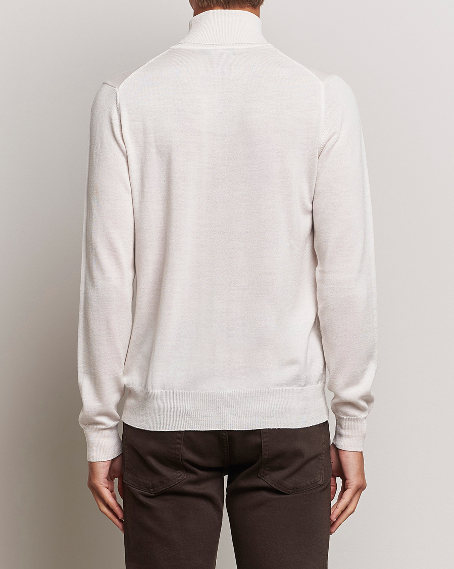 Herre | Trøjer | J.Lindeberg | Lyd True Merino Polo Cloud White
