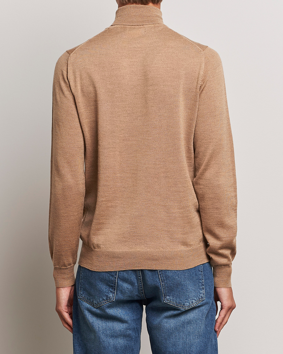 Herre | Trøjer | J.Lindeberg | Lyd True Merino Polo Chipmunk Melange