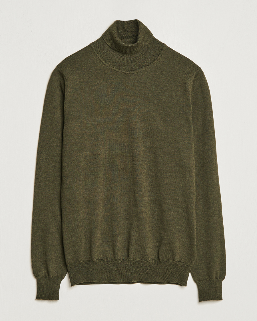 Herre | Trøjer | J.Lindeberg | Lyd True Merino Polo Forest Green